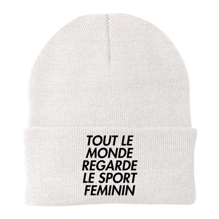 Tout Le Monde Regarde Le Sport Feminin Knit Cap Winter Beanie