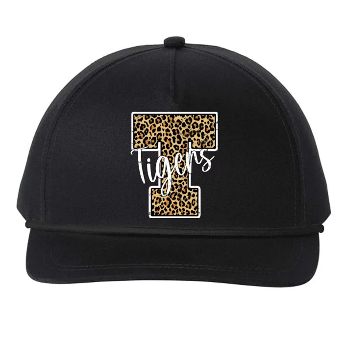 Tigers Leopard Mascot Snapback Five-Panel Rope Hat