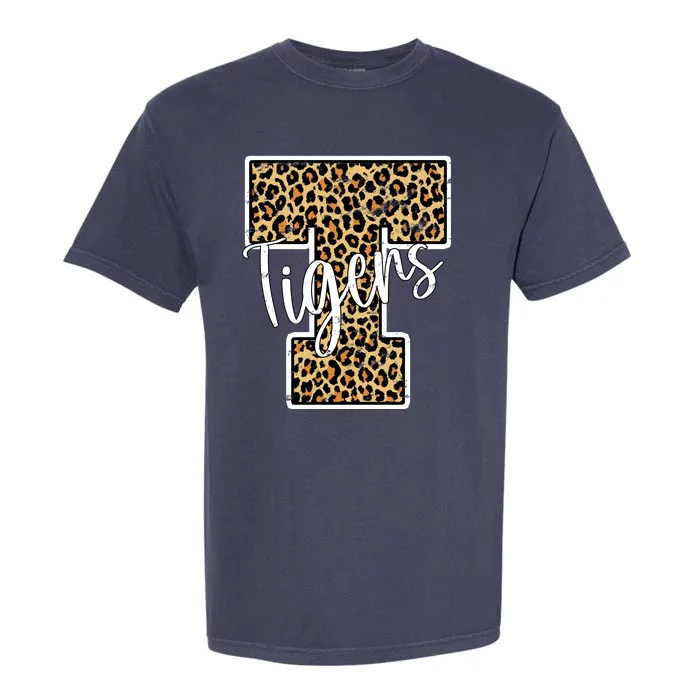 Tigers Leopard Mascot Garment-Dyed Heavyweight T-Shirt