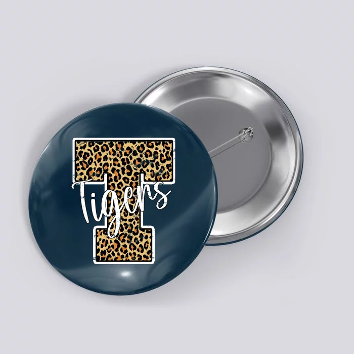 Tigers Leopard Mascot Button