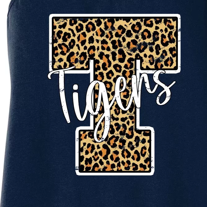 Tigers Leopard Mascot Women's Racerback Tank