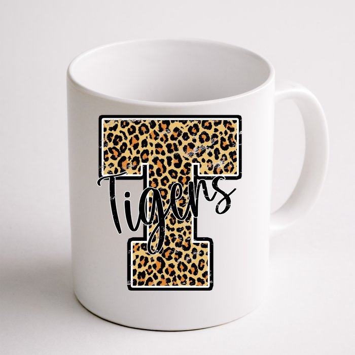 Tigers Leopard Mascot Front & Back Coffee Mug