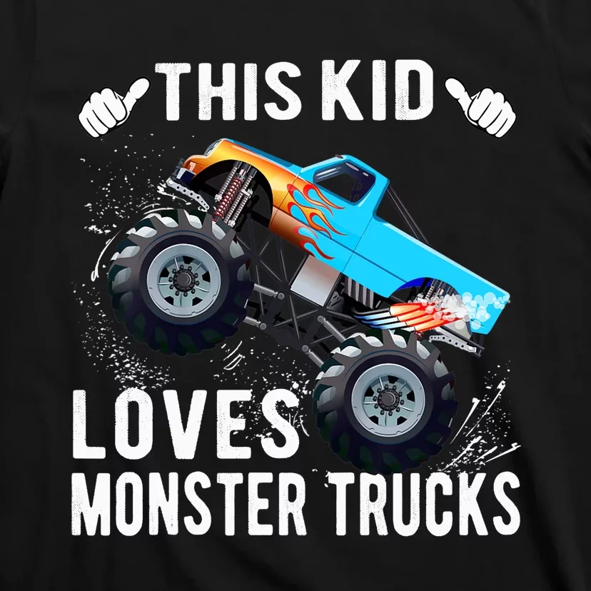 This Loves Monster Trucks Boys And Girls Gift T-Shirt