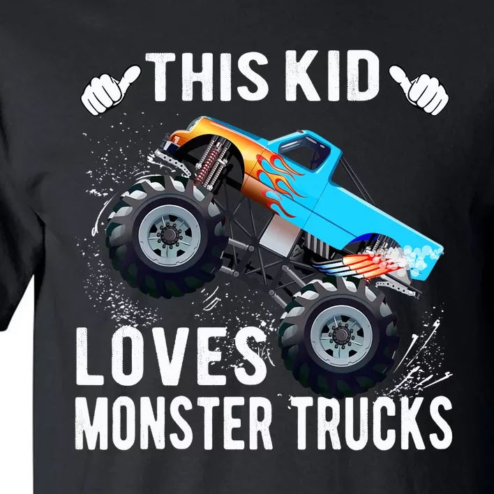 This Loves Monster Trucks Boys And Girls Gift Tall T-Shirt