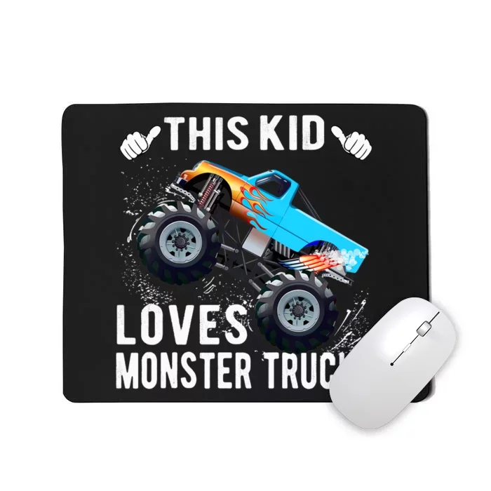 This Loves Monster Trucks Boys And Girls Gift Mousepad