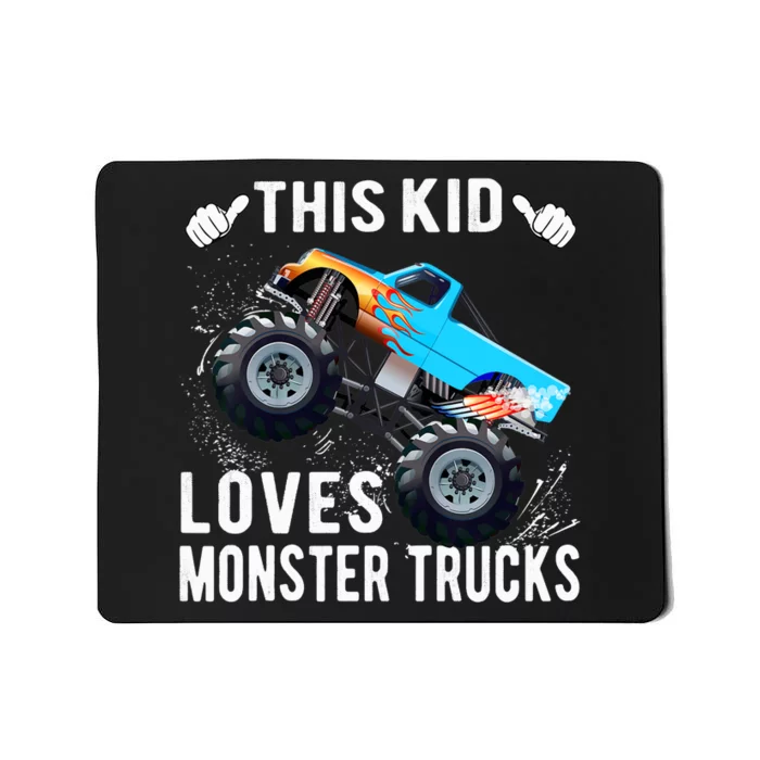 This Loves Monster Trucks Boys And Girls Gift Mousepad