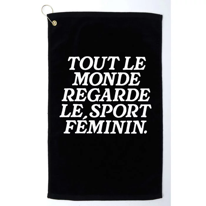 Tout Le Monde Regarde Le Sport Feminin Women’S Sports Platinum Collection Golf Towel