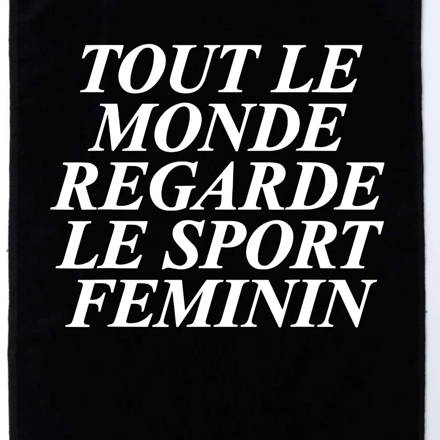 Tout Le Monde Regarde Le Sport Feminin Platinum Collection Golf Towel