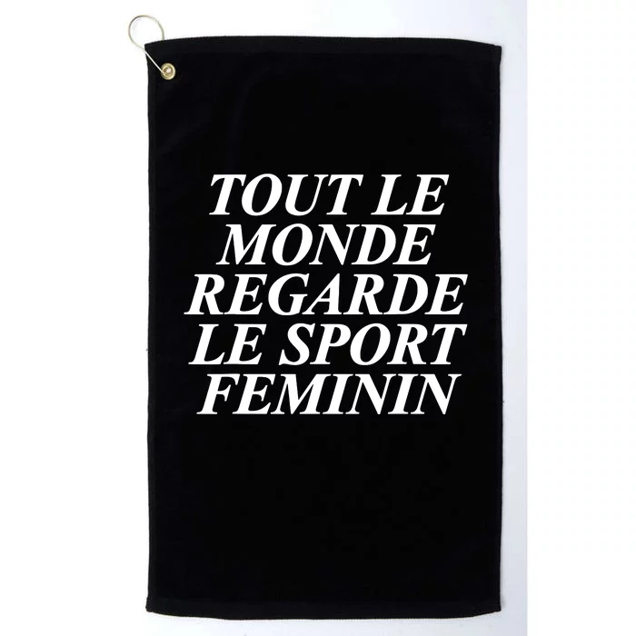 Tout Le Monde Regarde Le Sport Feminin Platinum Collection Golf Towel