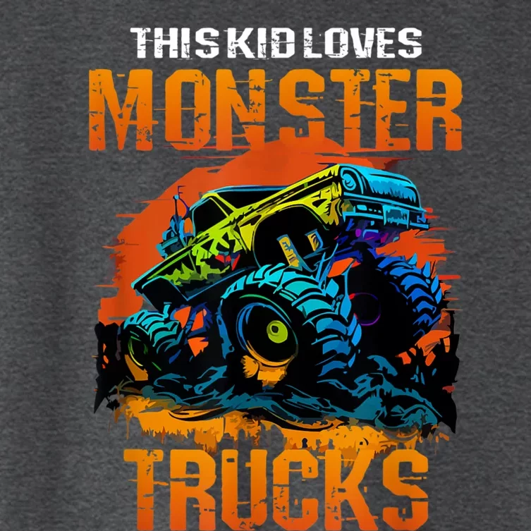 This Loves Monster Trucks Monster Truck Women's Crop Top Tee