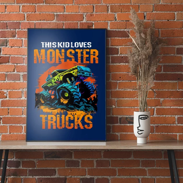 This Loves Monster Trucks Monster Truck Poster