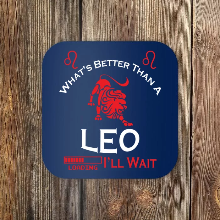 Team Leo Man Or Leo Woman Retro Style Horoscope Birthday Coaster