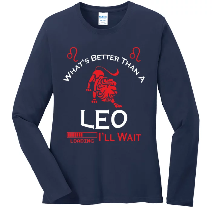 Team Leo Man Or Leo Woman Retro Style Horoscope Birthday Ladies Long Sleeve Shirt