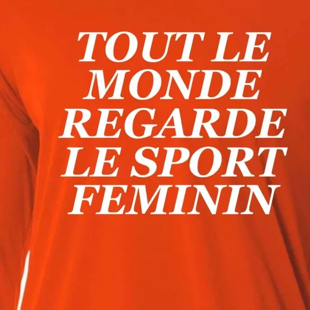 Tout Le Monde Regarde Le Sport Feminin Cooling Performance Long Sleeve Crew