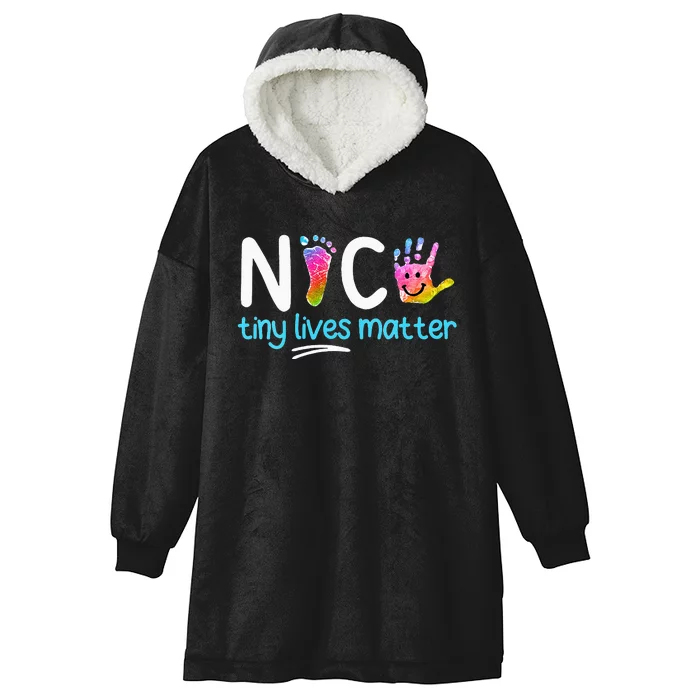 Tiny Lives Matter NICU Nursing Neonatal Nurses Hooded Wearable Blanket