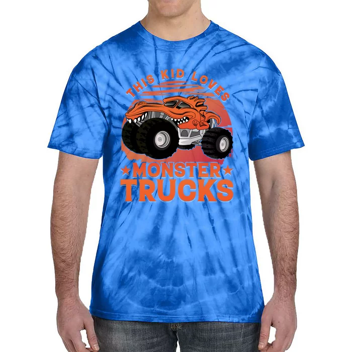 This Loves Monster Trucks Cute Gift Tie-Dye T-Shirt