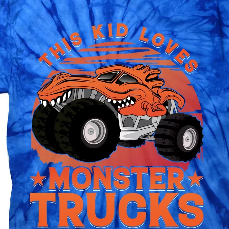 This Loves Monster Trucks Cute Gift Tie-Dye T-Shirt