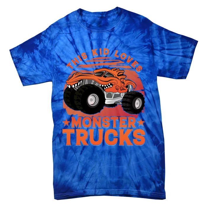 This Loves Monster Trucks Cute Gift Tie-Dye T-Shirt