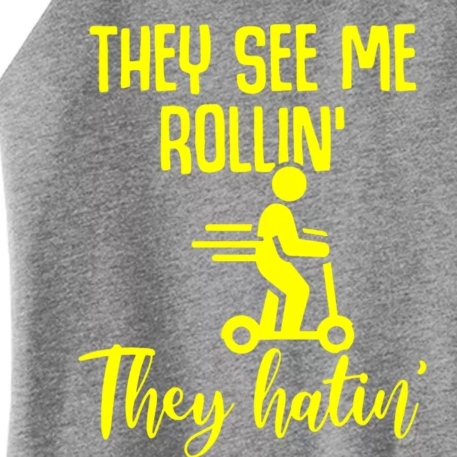 They Lake Me Rollin They Hatin Women’s Perfect Tri Rocker Tank