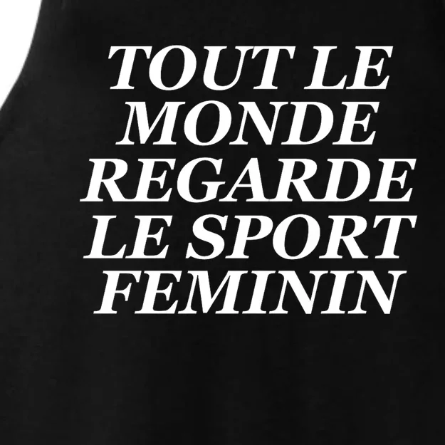 Tout Le Monde Regarde Le Sport Feminin Ladies Tri-Blend Wicking Tank