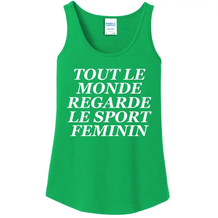 Tout Le Monde Regarde Le Sport Feminin Ladies Essential Tank