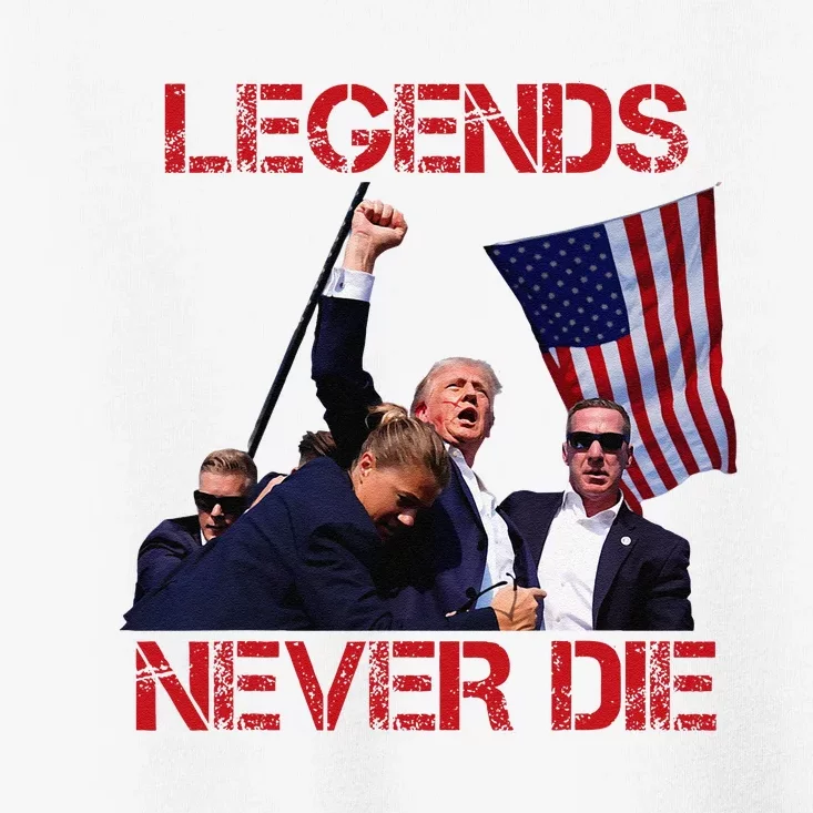 Trump Legends Never Die Fight Trump Assassination Attempt Toddler T-Shirt