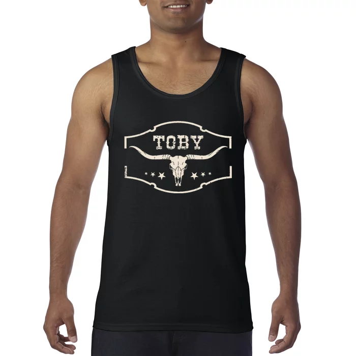 Toby Last Name Personalized Vintage Team Toby Tank Top