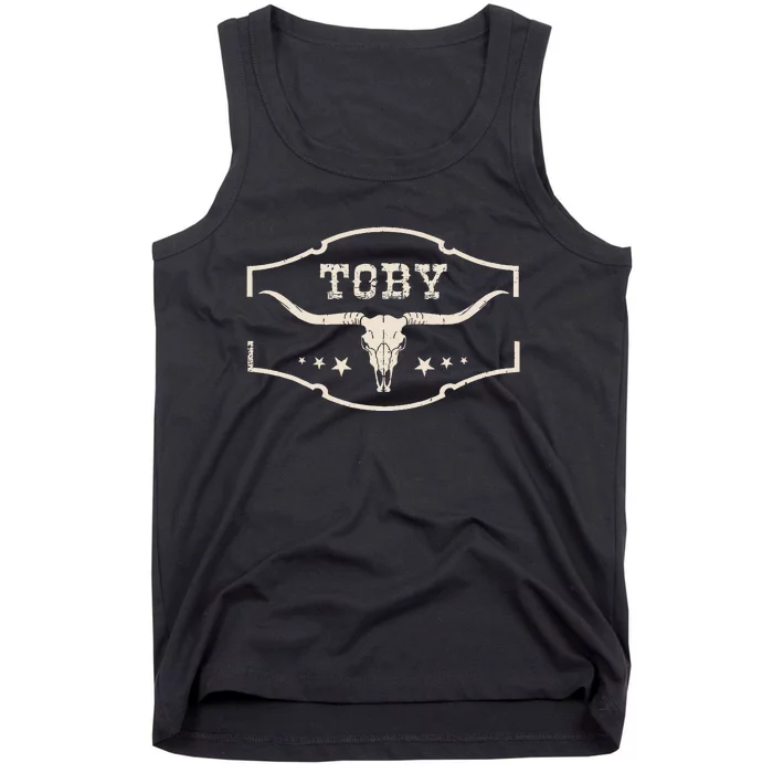 Toby Last Name Personalized Vintage Team Toby Tank Top