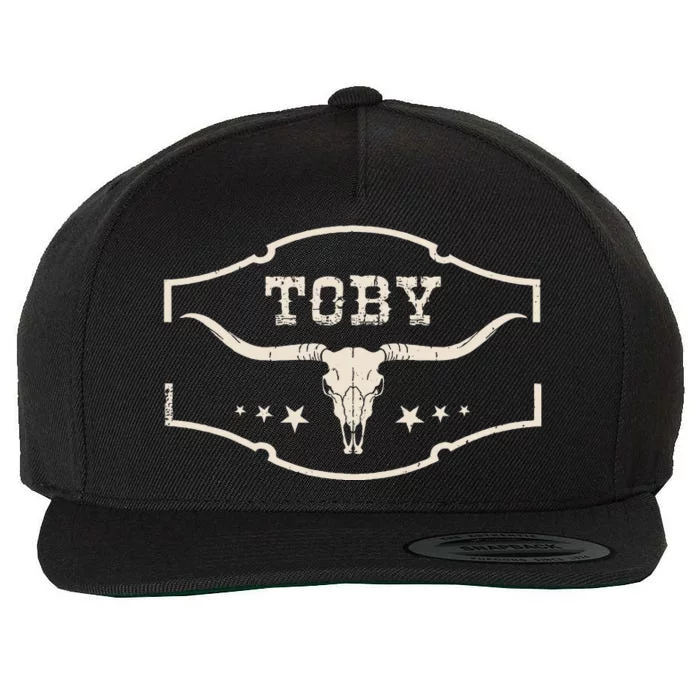 Toby Last Name Personalized Vintage Team Toby Wool Snapback Cap