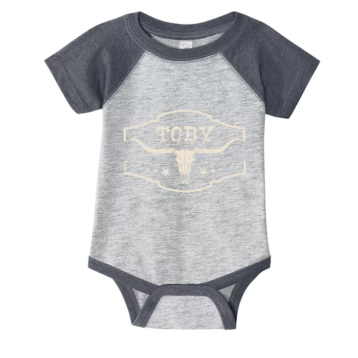 Toby Last Name Personalized Vintage Team Toby Infant Baby Jersey Bodysuit