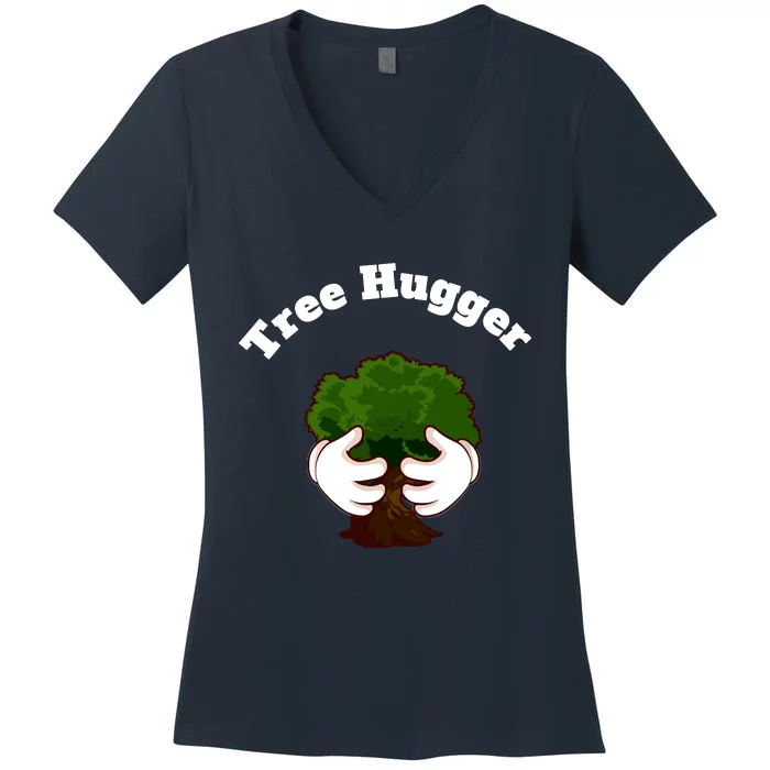 Tree Lover Nature Lover Hippie Novelty Women's V-Neck T-Shirt