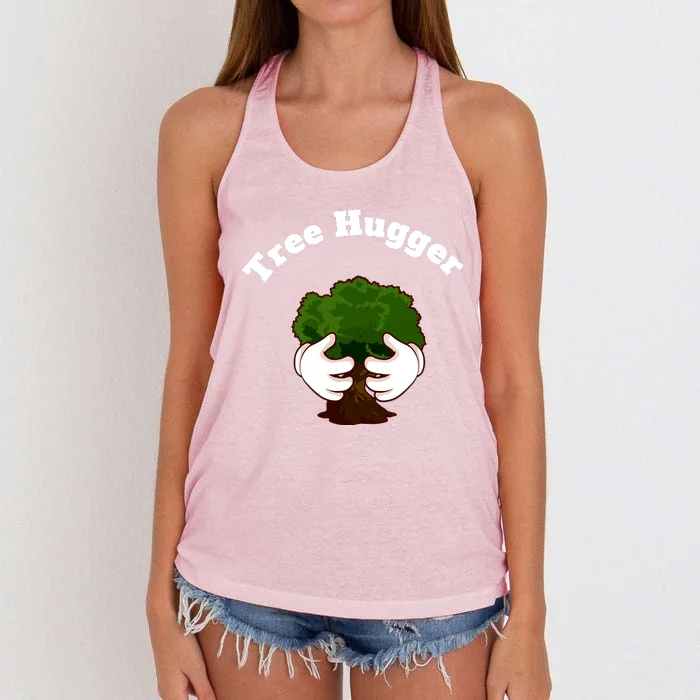 Tree Lover Nature Lover Hippie Novelty Women's Knotted Racerback Tank