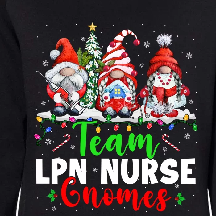 Team Lpn Nurse Gnomes Christmas Lights Three Gnomes Nurse Meaningful Gift Womens California Wash Sweatshirt