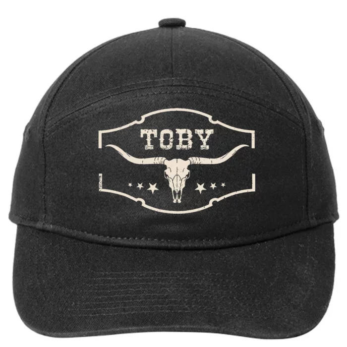 Toby Last Name Vintage Team Toby Family Pride 7-Panel Snapback Hat