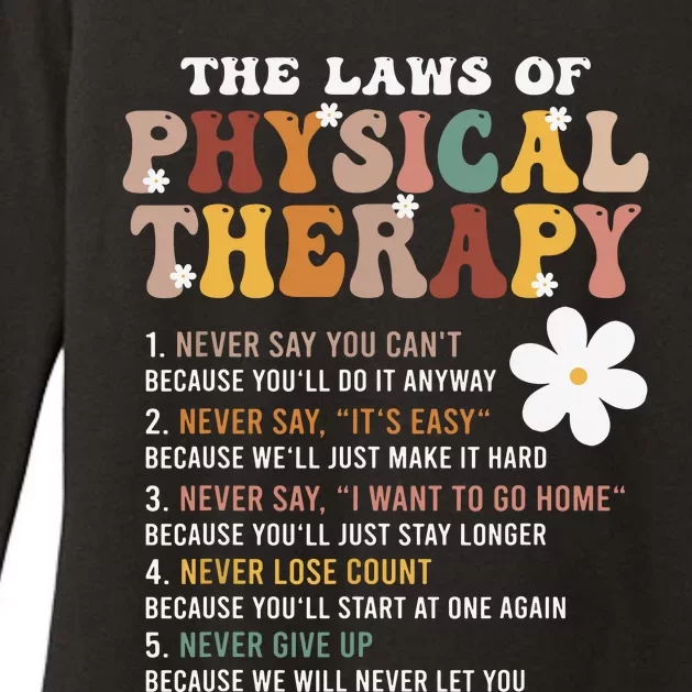 The Laws Of Physical Therapy Physical Therapist Womens CVC Long Sleeve Shirt