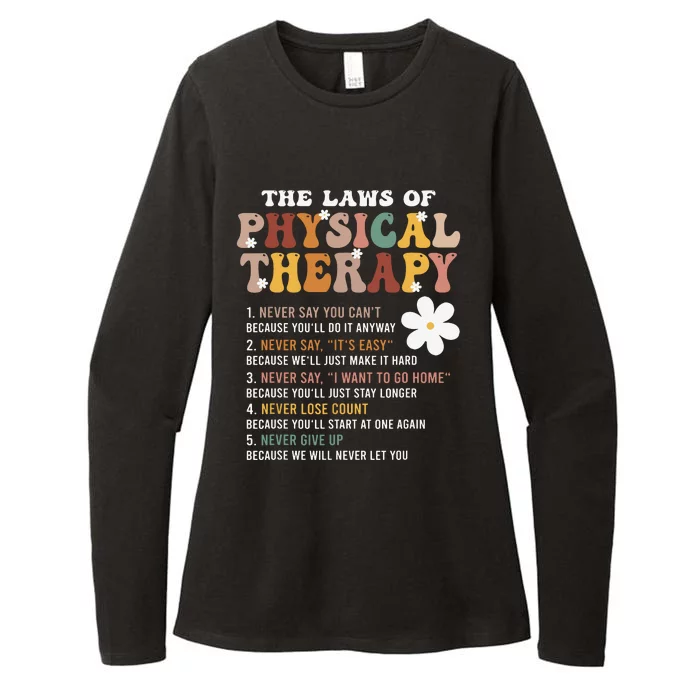 The Laws Of Physical Therapy Physical Therapist Womens CVC Long Sleeve Shirt