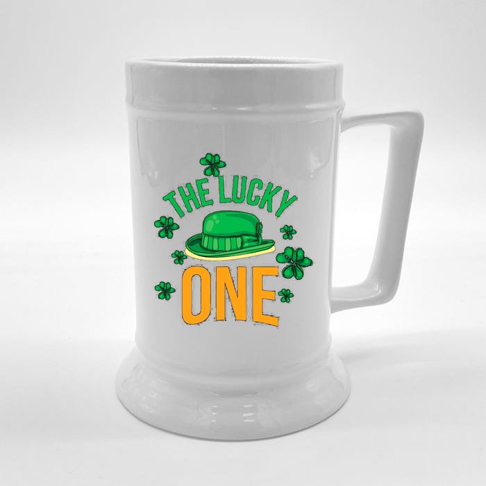 The Lucky One Front & Back Beer Stein