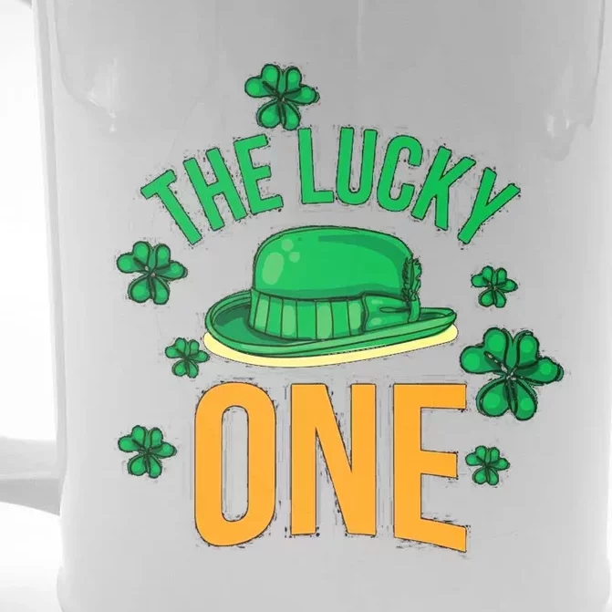 The Lucky One Front & Back Beer Stein