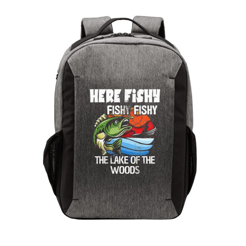 the lake of the woods Funny Fishing Vector Backpack