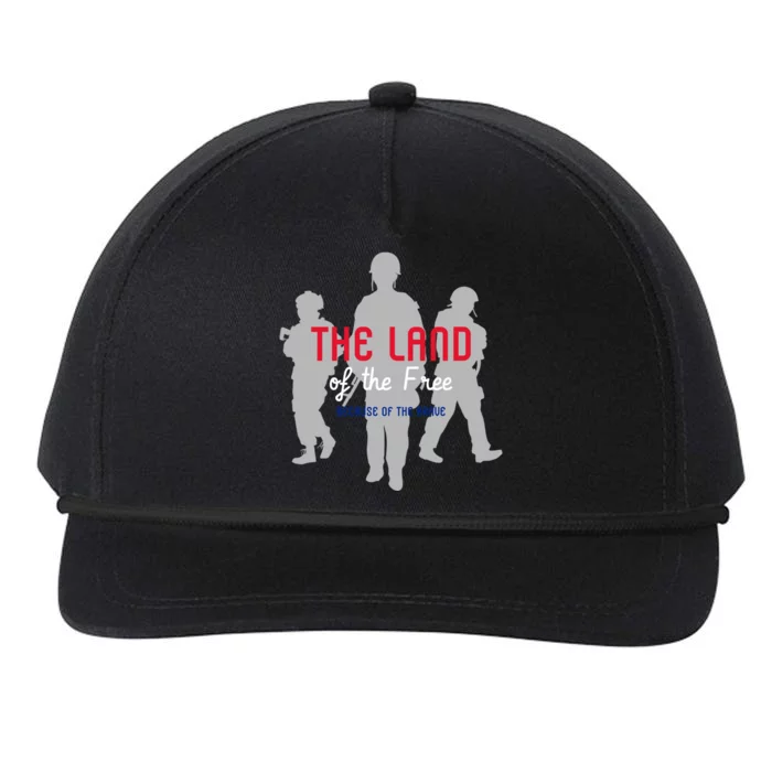 The Land Of The Free Because Of The Brave Great Gift Snapback Five-Panel Rope Hat