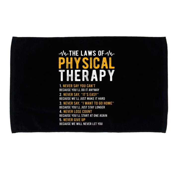 The Laws Of Physical Therapy – Physical Therapist Microfiber Hand Towel