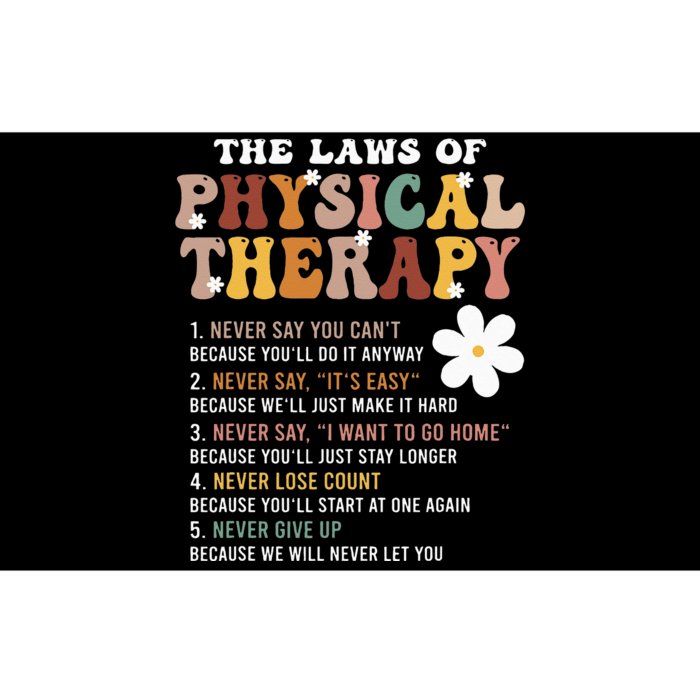 The Laws Of Physical Therapy – Physical Therapist Bumper Sticker