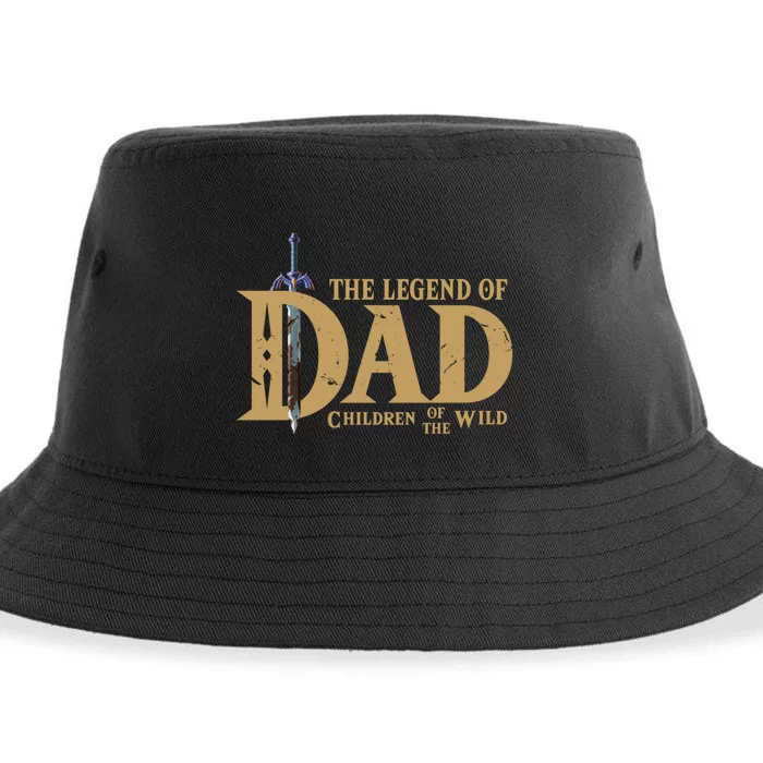 The Legend Of Dad Children Of The Wild Funny FatherS Day Sustainable Bucket Hat