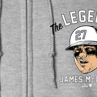 The Legend Of James Mccann Baltimore Baseball Full Zip Hoodie