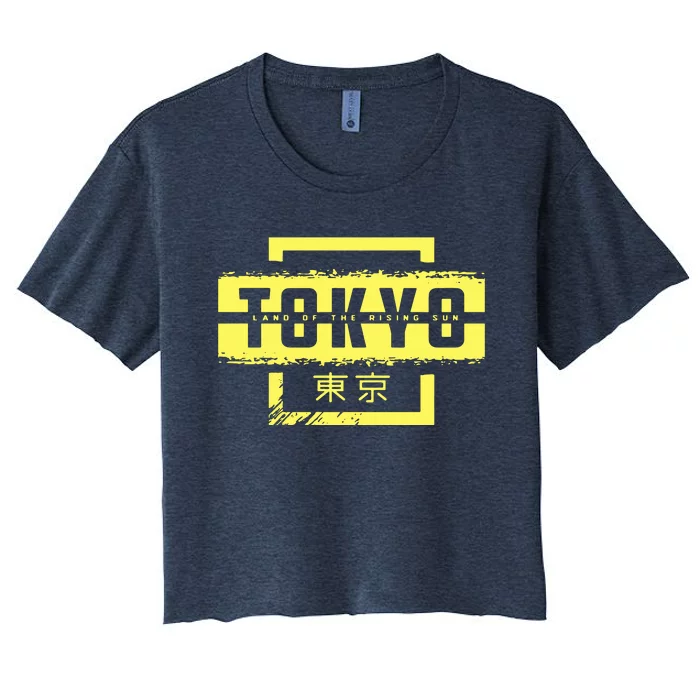 Tokyo Land Of The Rising Sun Women's Crop Top Tee