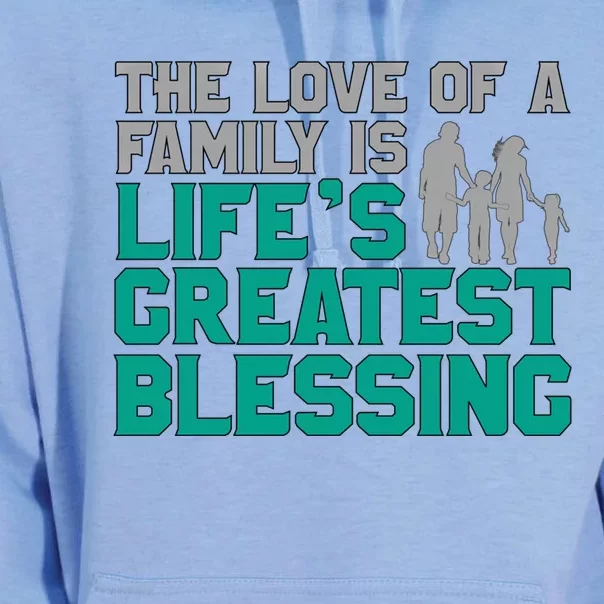 The Love Of A Family Is Life's Greatest Blessing Gift Unisex Surf Hoodie