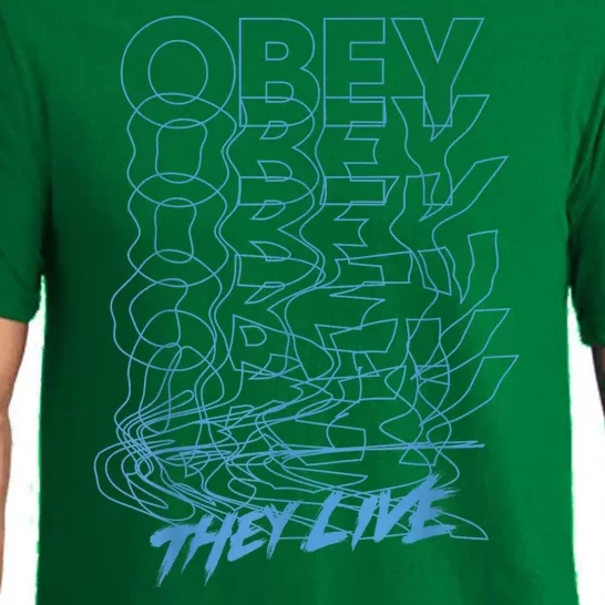 They Live Obey Outline Stack Pajama Set