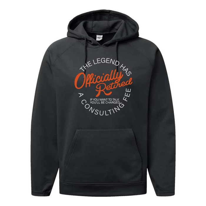 The Legend Officially Retired Performance Fleece Hoodie