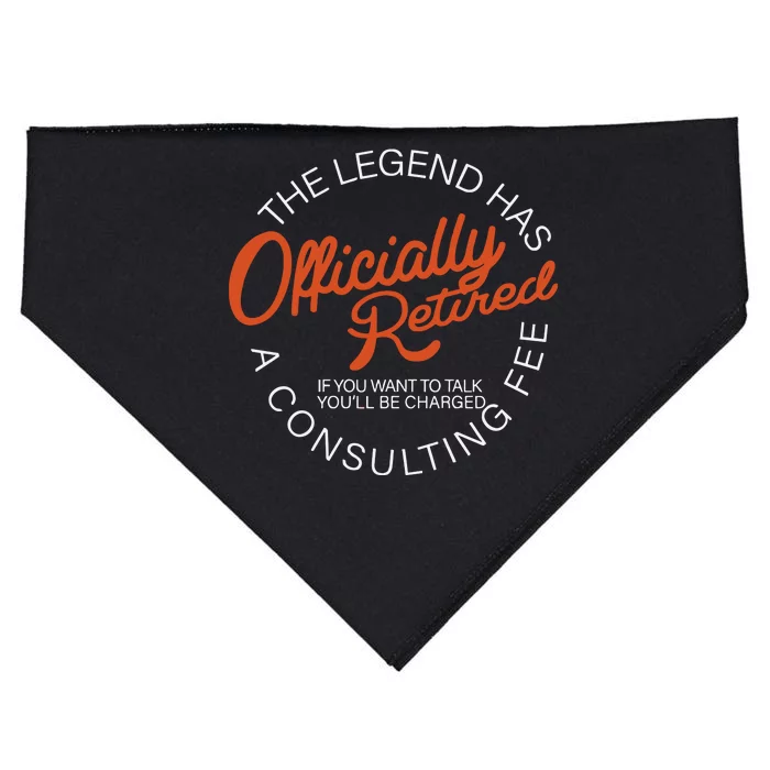 The Legend Officially Retired USA-Made Doggie Bandana