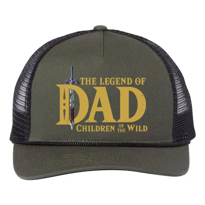 The Legend Of Dad Children Of The Wild Retro Rope Trucker Hat Cap